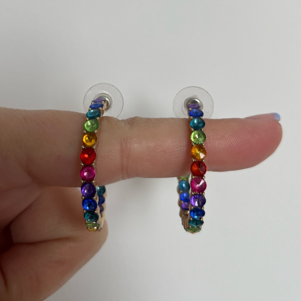Multicoloured Hoop Earrings